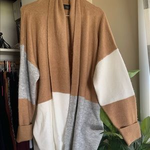 🤍VICI colorblock cardigan L-new